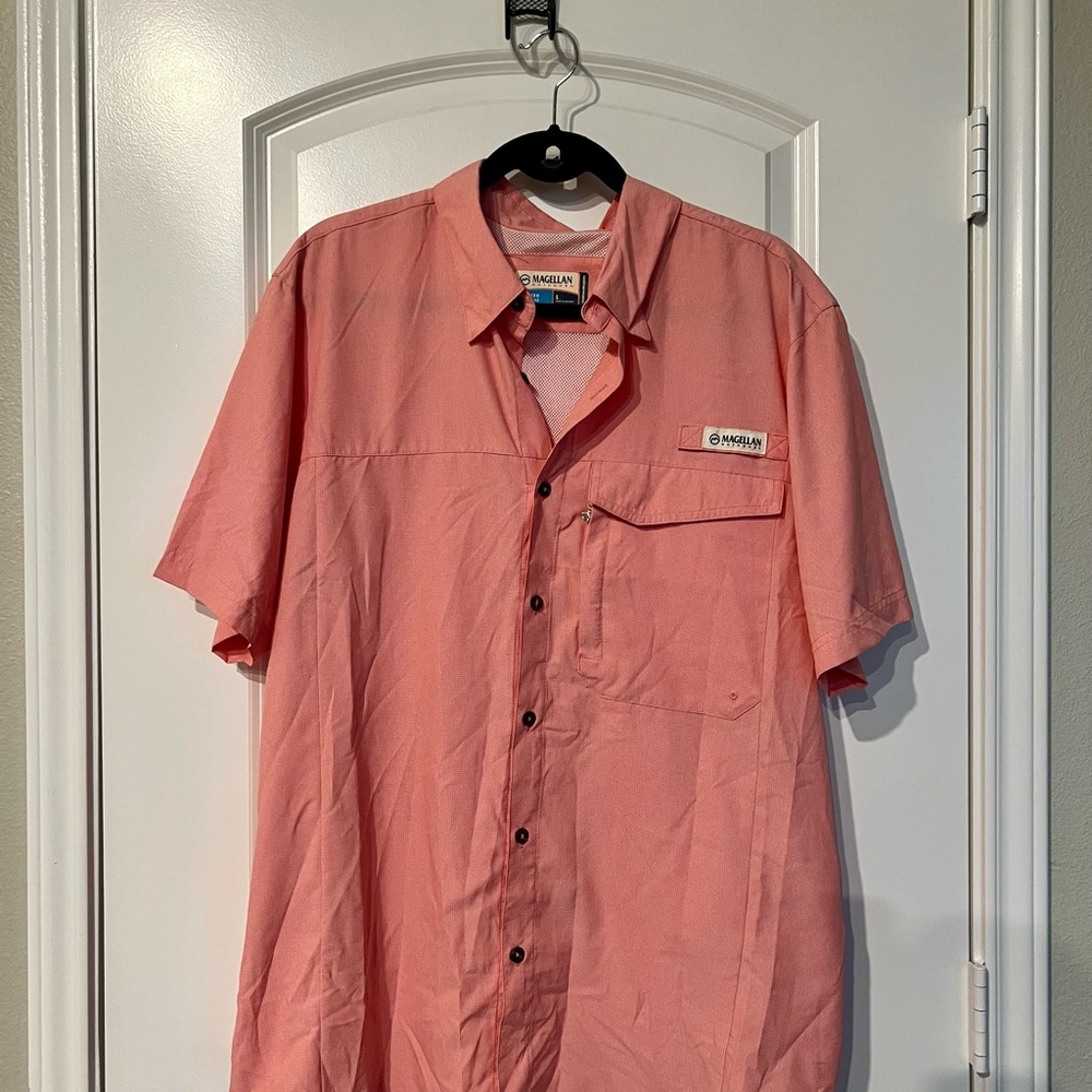 Magellan Outdoors Pink Casual Button Down Shirt